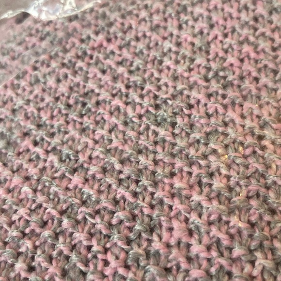 Zenana Pink Grey Knit Women's Sweater - Picture 5 of 5